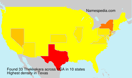 Surname Thekkekara in USA Surname Thekkekara in USA