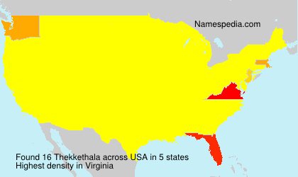 Surname Thekkethala in USA Surname Thekkethala in USA