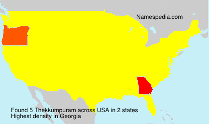 Surname Thekkumpuram in USA Surname Thekkumpuram in USA