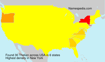 Surname Thelian in USA