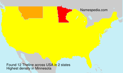 Surname Theline in USA Surname Theline in USA