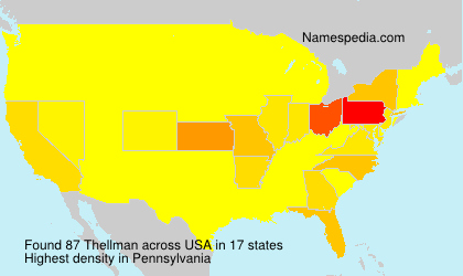 Surname Thellman in USA