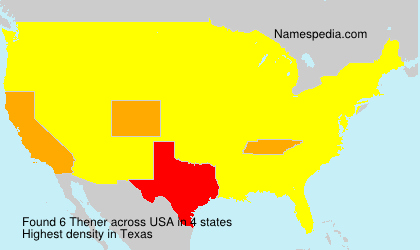 Surname Thener in USA Surname Thener in USA