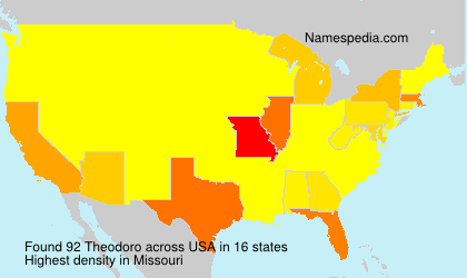 Surname Theodoro in USA Surname Theodoro in USA