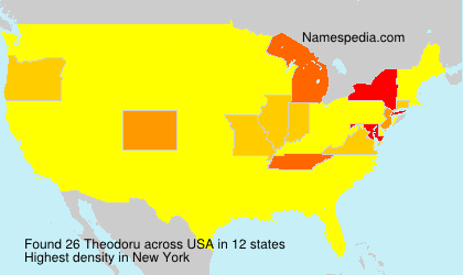 Surname Theodoru in USA Surname Theodoru in USA