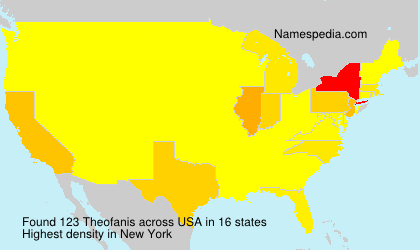 Surname Theofanis in USA Surname Theofanis in USA