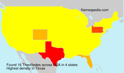 Surname Theofiledes in USA Surname Theofiledes in USA