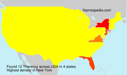 Surname Therency in USA Surname Therency in USA