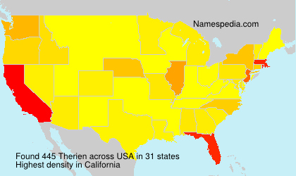 Surname Therien in USA Surname Therien in USA