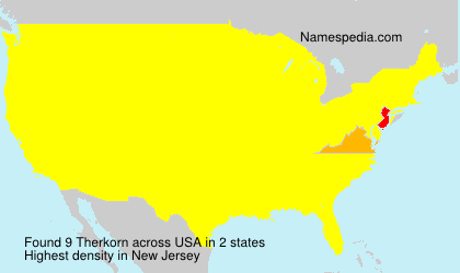 Surname Therkorn in USA