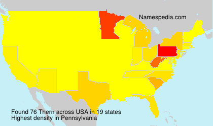 Surname Thern in USA Surname Thern in USA