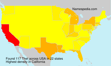 Surname Thet in USA Surname Thet in USA