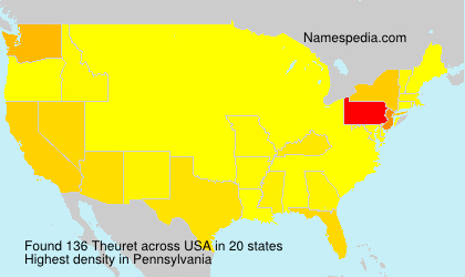 Surname Theuret in USA Surname Theuret in USA