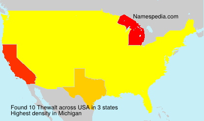 Surname Thewalt in USA Surname Thewalt in USA