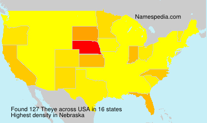 Surname Theye in USA Surname Theye in USA