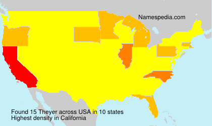 Surname Theyer in USA Surname Theyer in USA