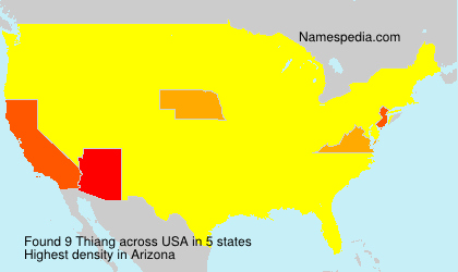 Surname Thiang in USA Surname Thiang in USA