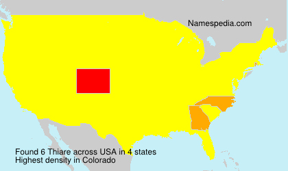 Surname Thiare in USA Surname Thiare in USA