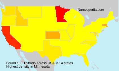 Surname Thibodo in USA Surname Thibodo in USA