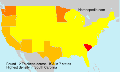 Surname Thickens in USA Surname Thickens in USA