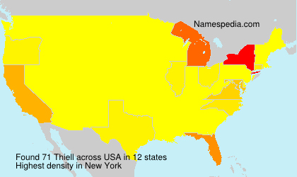 Surname Thiell in USA Surname Thiell in USA