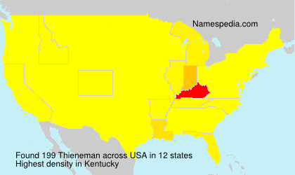 Surname Thieneman in USA Surname Thieneman in USA