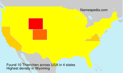 Surname Thierichen in USA Surname Thierichen in USA