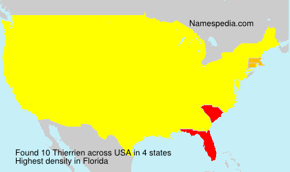 Surname Thierrien in USA Surname Thierrien in USA