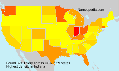 Surname Thiery in USA Surname Thiery in USA