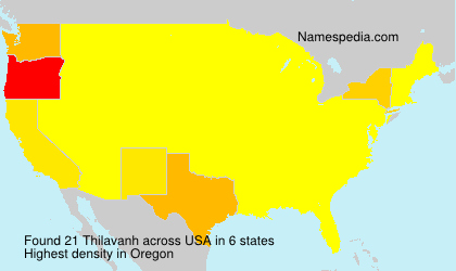 Surname Thilavanh in USA Surname Thilavanh in USA