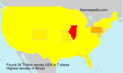 Surname Thilker in USA Surname Thilker in USA