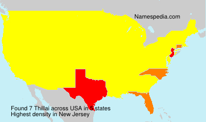 Surname Thillai in USA Surname Thillai in USA