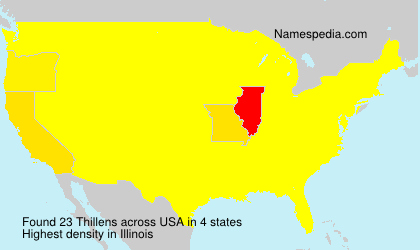 Surname Thillens in USA