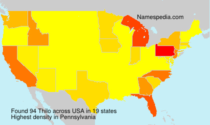 Surname Thilo in USA Surname Thilo in USA