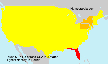 Surname Thilus in USA Surname Thilus in USA