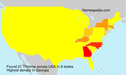 Surname Thimme in USA Surname Thimme in USA