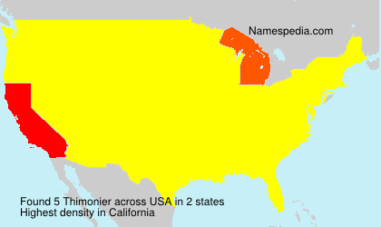 Surname Thimonier in USA