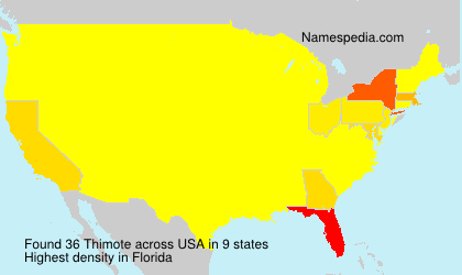 Surname Thimote in USA Surname Thimote in USA