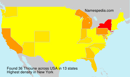 Surname Thioune in USA Surname Thioune in USA