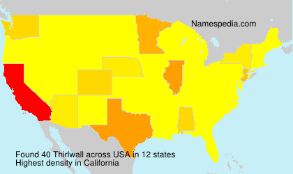 Surname Thirlwall in USA Surname Thirlwall in USA