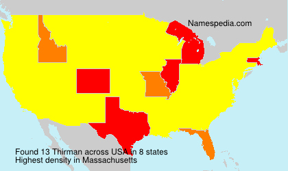 Surname Thirman in USA