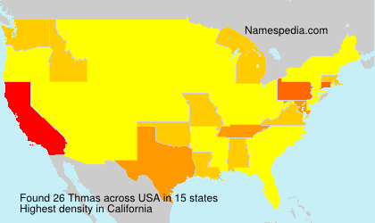 Surname Thmas in USA Surname Thmas in USA