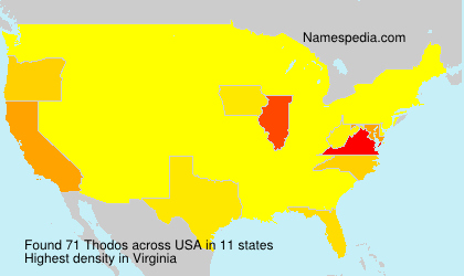 Surname Thodos in USA Surname Thodos in USA