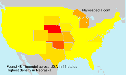 Surname Thoendel in USA Surname Thoendel in USA