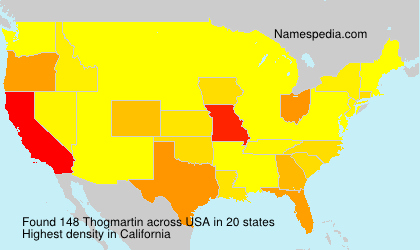 Surname Thogmartin in USA Surname Thogmartin in USA
