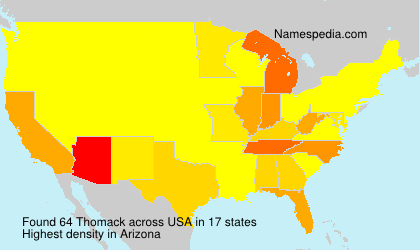 Surname Thomack in USA Surname Thomack in USA