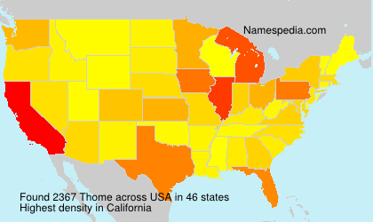 Surname Thome in USA Surname Thome in USA