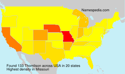 Surname Thomlison in USA Surname Thomlison in USA