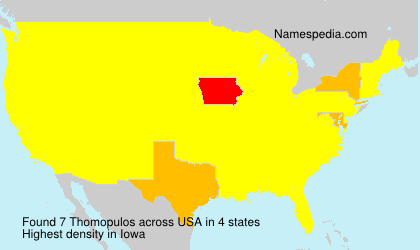 Surname Thomopulos in USA Surname Thomopulos in USA