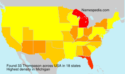 Surname Thompason in USA Surname Thompason in USA